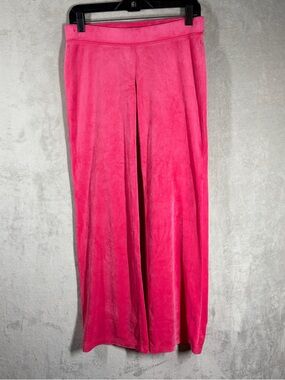 Juicy Couture Velour Rhinestone Track Pants Size XS Hot Pink Y2K McBling Glam